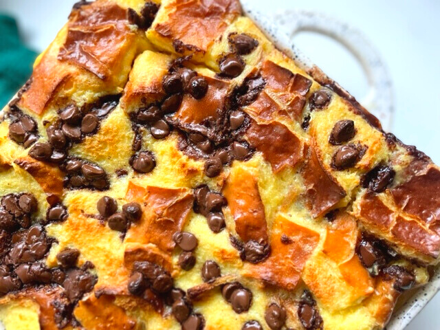 Chocolate Chip Bread Pudding