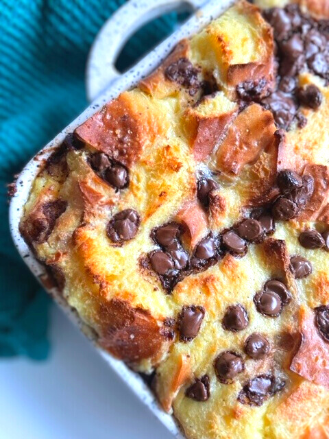 Chocolate Chip Bread Pudding