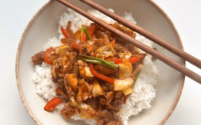 easy black pepper chicken