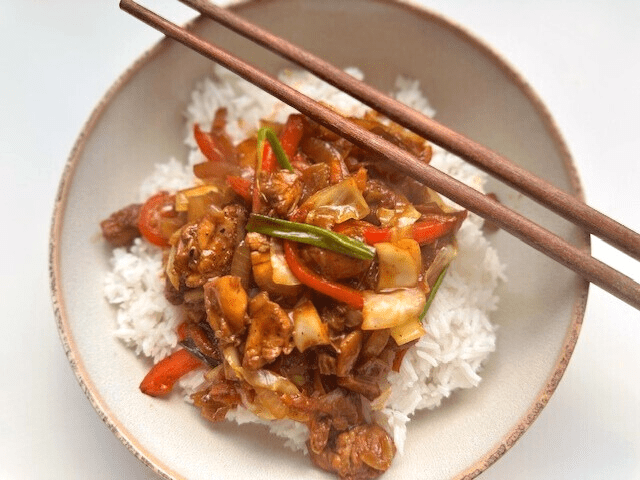 easy black pepper chicken